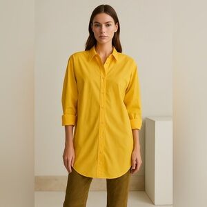 NWT BLANCA Saffron Button Up Top Tunic Size 10